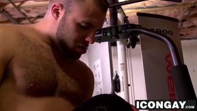 Nick takes it slow and easy moving his dick back and forth
