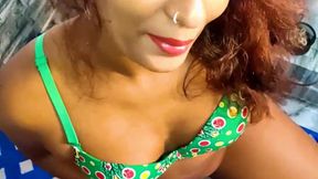 Green and Yellow Bra Panty Try on Haul Sponcer Gay Big Dick Suck Hard Fuck