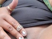 JusAgirl - Exhibitionist Slutty THOT walking around train station with super wet pussy squirts train