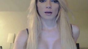 Pretty Blonde Tranny on Cam