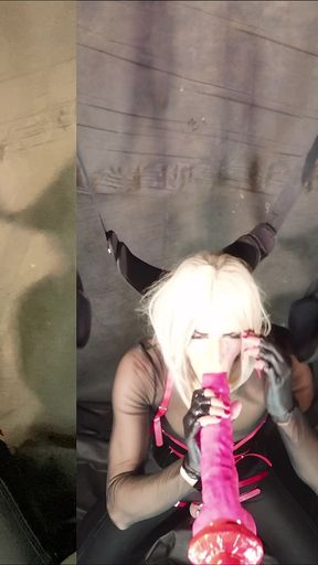 Sissy Having Fun on the Swing