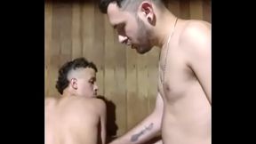 Comi o Novinho Na Sauna