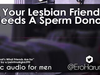 [F4M] your Lesbian Friend needs a Sperm Donor - Erotic Audio Roleplay
