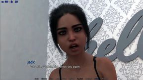 Kissing My Step Stepsister Elena and Wants to Look at My Big Dick After Showing Her Small Perky Tits