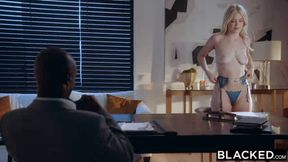 BLACKED Blonde Cutie Jazlyn Is Obsessed With Her BFF's Boss - Jazlyn Ray