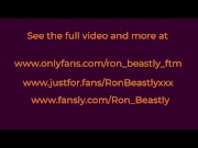 Ginger hairy FTM trans guy fucks his pussy