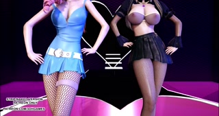 [MMD] Jun Hyo Seong - Good-night Kiss Sexy Kpop Dance Ahri Seraphine League of Legends