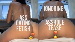 Ass Eating POV, Asshole Fetish, Ignoring Fully Nude 4К