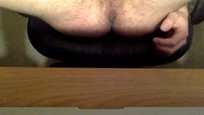 Furry Young Dad Shows Hole