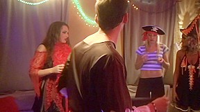 Adel & Alon & Anette Dawn & Julia Crow & Zanna in group sex scene with lots of sexy student 18+ girls