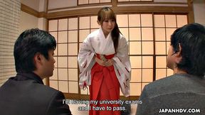 Yui Misaki is fucked by two men