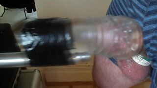 Wanking with Toolbox Fucking Machine Slow Motion jerking