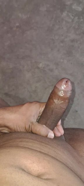 A Young Indian Village Boy With Fitness Body, Is Doing Standing handjob.