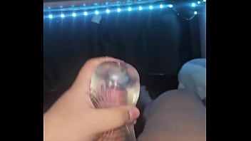 Uncut chub uses a fleshlight and cuts everywhere