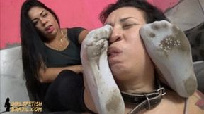 Sock Smelling and Foot Humilition by Mistress Beh # 1080 HD