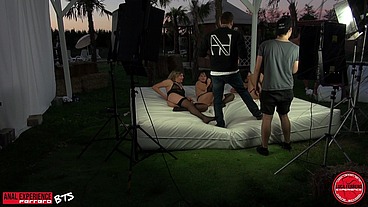 BTS of the scene: Casting 2 - Orgy Party Anal Experience: BBC, Black and White, ATM, Anal, Deep, Rough, Outdoor.