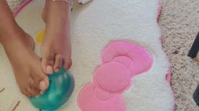 Stress ball fighting for its life