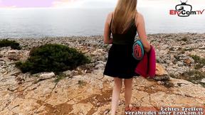 ”Dive into Outdoor Three-Hole Pleasure with a German beauty”
