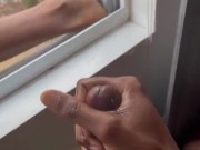 Jacking Off In The Window