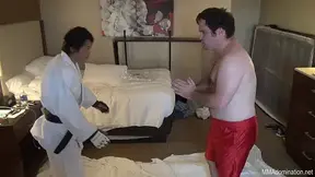 Handcuffed Submission: Fit Domme Punishes in Hotel