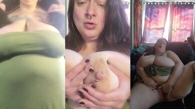 BBW Mommy Domme encourages you to suck her Massive tits