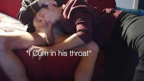 I play videogames, my friend plays with my cock. MK8 - I win the race and cum in his throat