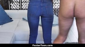 Aiden Ashley Forms a Naughty&#x1F608; Connection with Her Foster Dad to Stay Home - Fosterteen