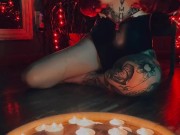 Firefighter babe puts out fire with explosive squirt