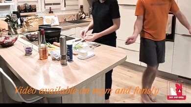 Teaser day 3 cum in mouth deep throat kitchen sex vibes French blowjob