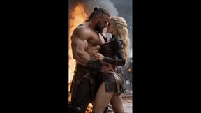 ragnar, the king of the vikings, fucks legarta without mercy after the battle - porn in spanish - ai porn - audio in spanish