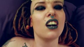 POV Punk teen 18+ Amputee Squirting Spitroast and Cumshot EXTENDED CUT