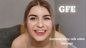 GFE: EXTREME DIRTY TALK VIDEO MESSAGE