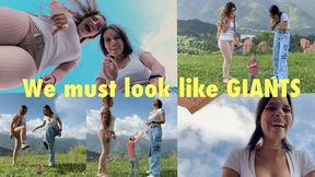 We must look like GIANTS - 4K Giantess Andrea and Genesis