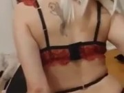 Babe kitty insert butt plug tail
