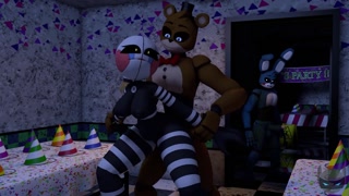 Freddy plays with the puppet (with sound)