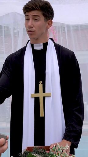 The Martix Wedding Chapter IV - Mariana Fucks the Priest in a Bathroom After Getting Married   Clip 1