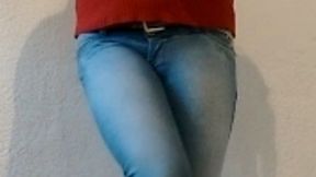 Crossdresser Jeans Wetting