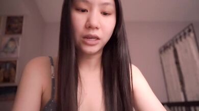 Handcuffed Asian cutie stuffed deep while ASMR moans leak