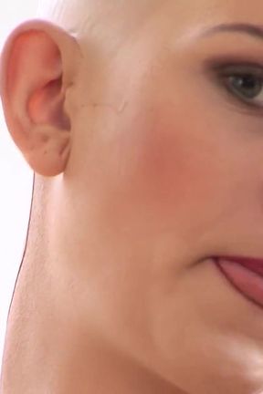 Bald head mannequin in hot bodystockings masturbating