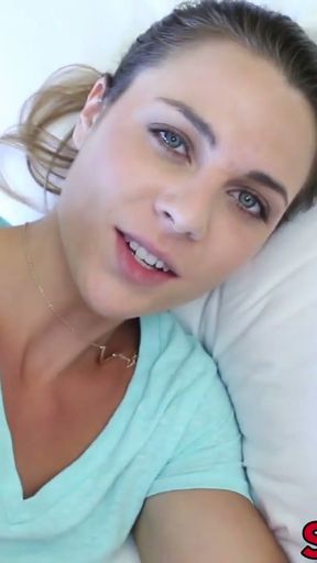 Inked 18yo Ally Tate POV fucking perv stepbro after blowjob   Clip 1