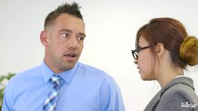 Temptress Explores Intense Passion in Office Indoor Brazilian Play