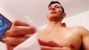 Pecs Play, Bouncing and Putting Oil on Them...then Some Gentle Rubbing