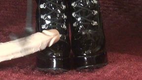 The Power of Her Boots - at the Mercy of Mistress\' Shiny Black Boots
