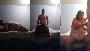 girls friend fucked, feet and pussy licked and cum on boobs