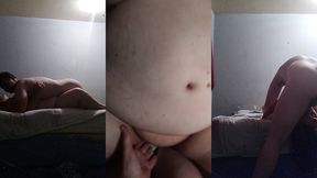 girls friend fucked, feet and pussy licked and cum on boobs