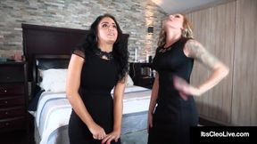 Muff Diving Its Cleo & Reagan Lush Tongue Fuck At Funeral?