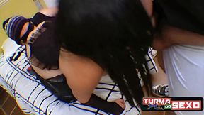 a nova turmete chegou levando no cuzinho! - celine salles - frotinha porn star - -