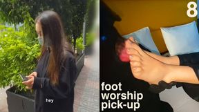 Med Student Is Picked Up Right After Finishing Her Shift at the Hospital To Have Her Toes Sucked - Foot Worship Pick Up 8