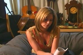 Blonde Babes Devouring Wet Pussies with Throbbing Dildo