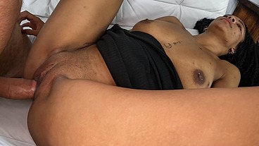 Essa iniciante de apenas 19 anos chegou e fez muito anal - Luna Brunette